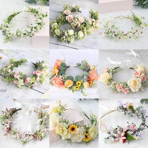 Kvinnor pannband pannband för kvinnor flickor bröllopsfest kvinnor smycken blomma huvudband
