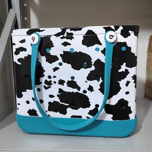 Soft Silicone EVA Beach Standing Tote Bags Handbag Hollow Out Holes Waterproof Rubber Basket Bag Summer Beach Towels Storage Bag 230413