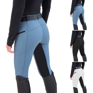 Women's Pants Capris Women Fashion High Waist Elastic Equestrian Pants Horse Racing Skinny Trousers Womens Horse Riding Camping Running Climbing Pant 230413