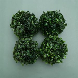 Dekorativa blommor 6 PCS Desktop Accessories Artificiella topiary balls Moss Ball Boxwood Flower Arrangement Ornament