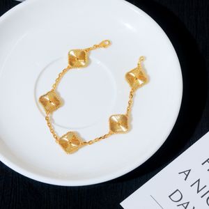 Donna braccialetti  Cleef AA Arpels a catena di lusso a quattro foglie Designer 18k Gold Van Fashion Classics Gioieri Donne Bracciale Fascile del marchio Bracciale ER2