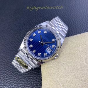 Clean Montre de Luxe126234 Movement size 36mm Log Type Sapphire Mirror stainless steel strap watch