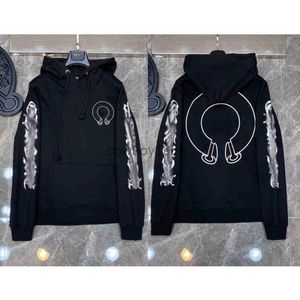 Hoodies Sweatshirts 3a Classic Mens Zipper Ch Designer Horseshoe Sanskrit Cross Print Pullover Heart Hoody Sweater Woman Jackts Fate Luxurious