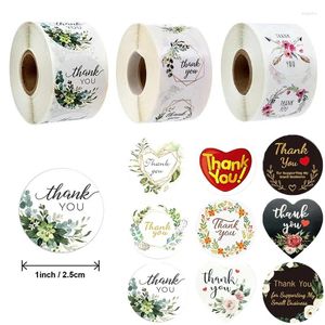 Gift Wrap 100-500Pcs 1inch Wedding Thank You Stickers Festival Birthday Party Sealing Labels Packaging