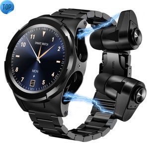 Valdus JM06 Mobile Music Playing Luxury Wrist Sports Digital Watch reloj inteligente 2 em 1 Smart Watch com fones de ouvido TWS