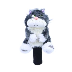 Diğer Golf Ürünleri Hayvan Golf Headkovers Peluş Kedi Golf Sürücü Baş Kapağı Golf 460cc Dr Fairway Lucifer Cat Headcover Erkek Kadınlar 231113