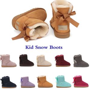 21 botas 2024 Novo Kids Australia Uggsity Snow Boot Designer Infantil Sapatos Inverno Classic Ultra mini Botton Baby Garotas Meninas Botas de tornozelo Kid Fur GH13