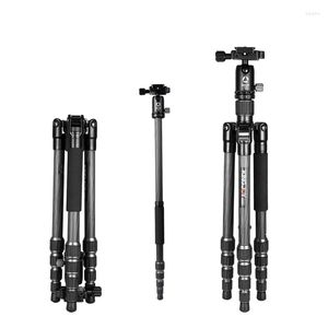 Tripods KINGJOY G22 Professional Tripod Aluminum Flexible Monopod Camera Stand With G00 Ball Head 5 Section