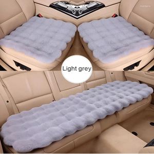 Car Seat Covers Light Luxury Thickened Cushion Small Waist Velvet Bubble Fabric