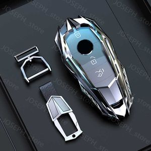 Key Rings New Car Remote Key Case Cover Shell For Mercedes Benz A C E S G Class GLC CLE CLA GLB GLS W177 W205 W213 W222 X167 AMG Keychain J230413
