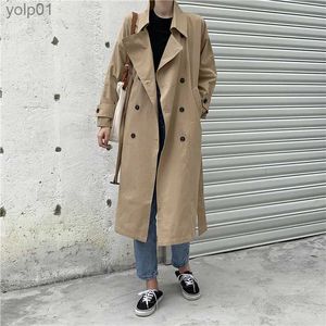 Women's Trench Coats Fashion Trench Coat for Women Coats Girls Casual Long Windbreaker Fe Ladies Designer Jacket Broken Code Clearance BFA7365L231113