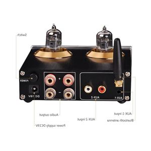 FreeshippingHifi Vacuum 6j1 Tube Bluetooth 42 Wzmacniacz cyfrowy 50W*2 CSRA64215 TPA3116 Audio Power Wzmacniacz z potrójnym tonem CO Agox