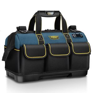 Takım çantası onarım araçları çanta workpro bavul depolama organizatörü elektrikçi araç kemeri çok işlev büyük kapasiteli oxford su geçirmez 230413