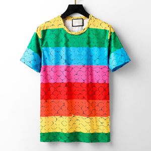 Summer Comfort Colors T Shirts Crew Neck 2023 Men Kvinnor Multicolour Letter Print Kort ärm Tshirts Prue Cotton Fashion Tops