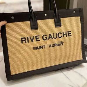 Rive Shopping и YSLSBags Gauche Woven вышитые сумки дизайнер размер 48 36 Туральная емкость.