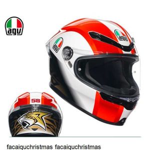 AGV Motorcycle Helmets Full Face Motorbike Italian Helmet Mens and Womens Four Seasons Riding 3c Certified Anti fog Li HB pan