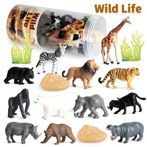 Action Toy Agigures 12pcs Mini Animal Farm Poultry Model Dinosaur Set Action Action Collection Model Toy Toy Toy Toy For Children Higds 230412