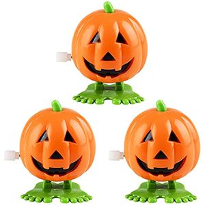 Halloween Pumpkin Wind Up Toys Birthday Party Favors Novidade Toy para meninos e meninas 2 polegadas