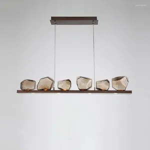 Hängslampor modern enkelhet ljus vardagsrum sovrum mat ledande hängande lampa kreativt glas hem deco suspension armatur