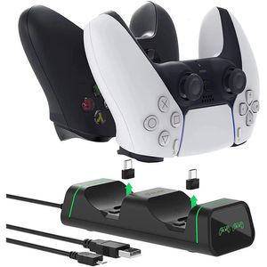 Caricabatterie Stazione di ricarica Dual Dock Maniglia Controller Stazione di supporto per caricabatterie per Xbox Series XS Supporto di ricarica per Switch 231113