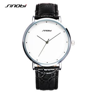 2023 SINOBI Men Wrist Watches Fashion Simple Male Geneva Quartz Clock Stainless Steel Casual Watch Black Montres Hommes Drop