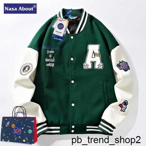 Herrenjacken Nasa-Jacke über Flagship Store Baseballuniform Frühling Herbst Winter Neue Mode Paar Freizeitjacke Große 3 RVNH