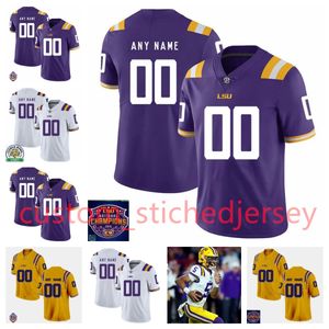 Javien Toviano Football Jersey Aaron Anderson Jalen Brown Shelton Sampson Jr. DJ Chester Jaxon Howard Tre Bradford Ka'morreun Pimpton Ed Custom LSU Maglie