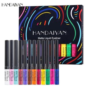 Ögonskugga/foderkombination mjukt slät ögonfoder färgglada flytande eyeliner glittrande ögon vattentät eyeliner matt eyeliner penna eyeliner penna set 231113