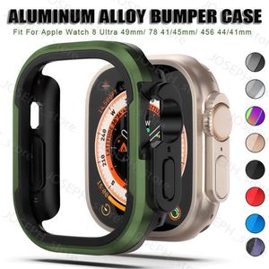 Altri accessori di moda Custodia protettiva in metallo alluminio per Apple Watch Ultra Case 49MM Shell Frame Serie IWatch 8 7 6 SE 5 4 41mm 45mm 40mm 44mm J230413