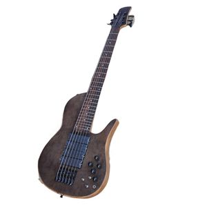 6 Strings 4 Pickups Electric Bass Guitar with Black Hardware Rosewood Fb Offer Logo/Color Customize