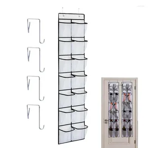 Storage Boxes Over Door Shoe Organizer 12 Grids Holder Rack The Rac With 4 Strong Hooks
