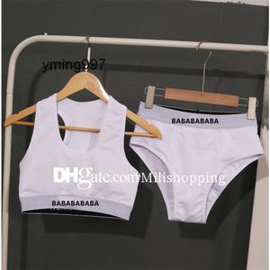 High Vintage Padded balencaigaly Beach Swimwear balencigaly Black Split White Briefs Swimsuit Letters Bathing Rise Womens Bra Suit
