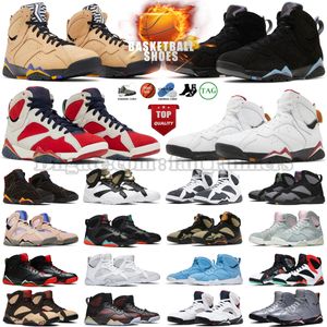 Jumpman 7 Chaussures de basket-ball pour hommes Pure Money 7s Chambray Cardinal Citrus Afrobeats Blanc Infrarouge Flint Hare Sapphire Man Sports Baskets Baskets