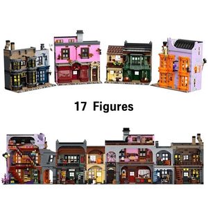 Diecast Model 5544 PCS Diagon Alley Building Blocks Bricks Birthday Christmas Girls Toys Compatible With 75978 231110