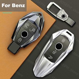 Key Rings High-qualityCar Key Case Cover For Mercedes Benz W203 W210 W211 W124 W202 W204 W212 W176 AMG Accessories Keychain Holder Keyring J230413