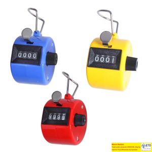 100pcs Nuovo numero a 4 cifre Tenuto in mano Contatore di conteggio manuale Digital Golf Clicker Training Handy Count Counters DH9028