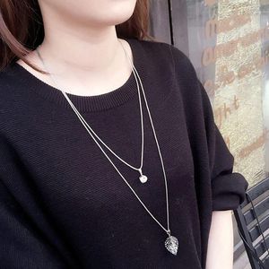 Pendant Necklaces Punk Korean Simple Fashion Stylish Vintage Star Heart Choker For Women Girls Sweat Jewelry AN001