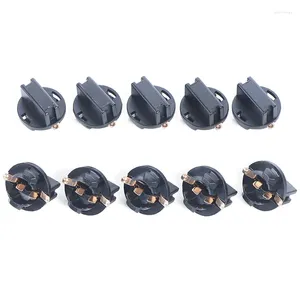 Lighting System 10pcs T10 Socket Dashboard Instrument Panel W5W 168 192 194 Twist Lock Wedge Bases Lamp Dash Bulb Plug