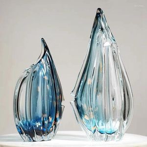 Vases Glass Vase Decoration Living Room Flower Arrangement Dining Table Porch Transparent Water Machine