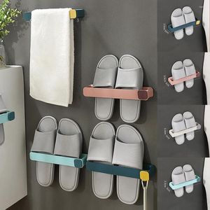 Storage Boxes Shoes Racks Wall-mounted Rack Bathroom Slippers Organizer For Kitchen Pot Cover Towel Holder