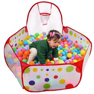 Baby Rail Pudcoco US Stock Folding Playpen Ocean Ball Game Post Portable Game Play Tent In/Outdoor Playing Bool Pit Toy Toy 230412