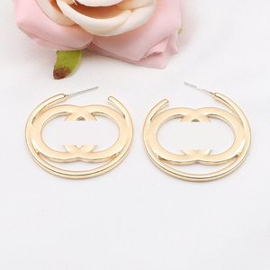 18K Gold Stated Designers Kolczyki B Letter Ear Stud Kobiety Kryształ Pearl Geometryczne kolczyki na przyjęcie weselne