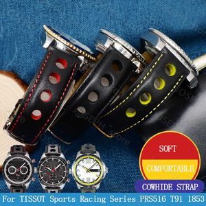 Altri accessori moda per la serie Sports Racing PRS516 T91 1853 Bracciale in vera pelle Strato superiore in pelle di vacchetta Cinturino 20mm per Chopin watchban J230413