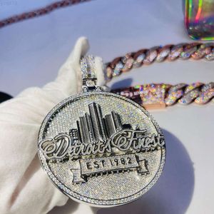 Gioielli di designFine Jewelry Ciondoli gioielli Hip Hop in argento sterling 925 Pendenti gioielli Hip Hop per artisti