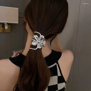 Hair Clips FYUAN Korean Style Metal Big Flower For Women Geometric Clamps Clip Headwear Girls Jewelry