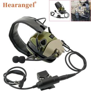 Taktisk hörlur Electronic Shooting Earmuffs med Microphone Kit Hearing Protection Noise Refering Hunting Headset 231113