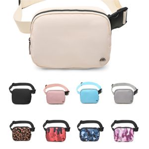 Lu 여자 요가 솔리드 카모 와이스트 팩 디자이너의 클래식 가슴 가방 나일론 남자와 여자의 One Shoulder Crossbody Bag