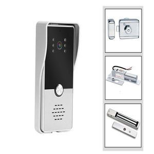 FreeShipping unlock Video Door Phone Intercom Doorbell Camera Wired System Unlock Support Lock(Not included) Waterproof Night Vision Dnrwk