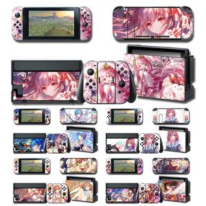 Console Decorazioni Popolare Anime giapponese Cartoon Cute Kawaii Girl Kurumi ReZero FGO Reimu Skin Sticker per Nintendo Switch Z0413