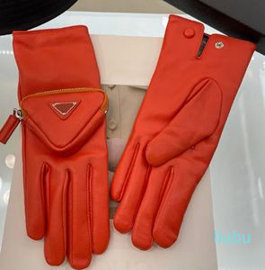 Man Glove Winter Skórzanie ciepłe palec rękawiczki Kobiety Mittes Open-Palm Motorcycle Sport Mitts Baseball